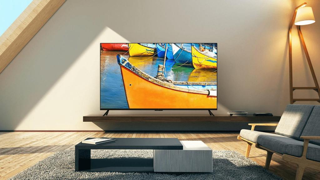 Smart TV colocada en el salón