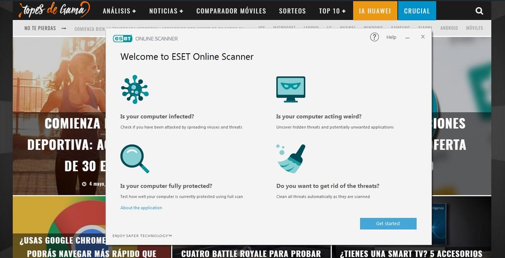 ESET Online Escanner para Windows 10