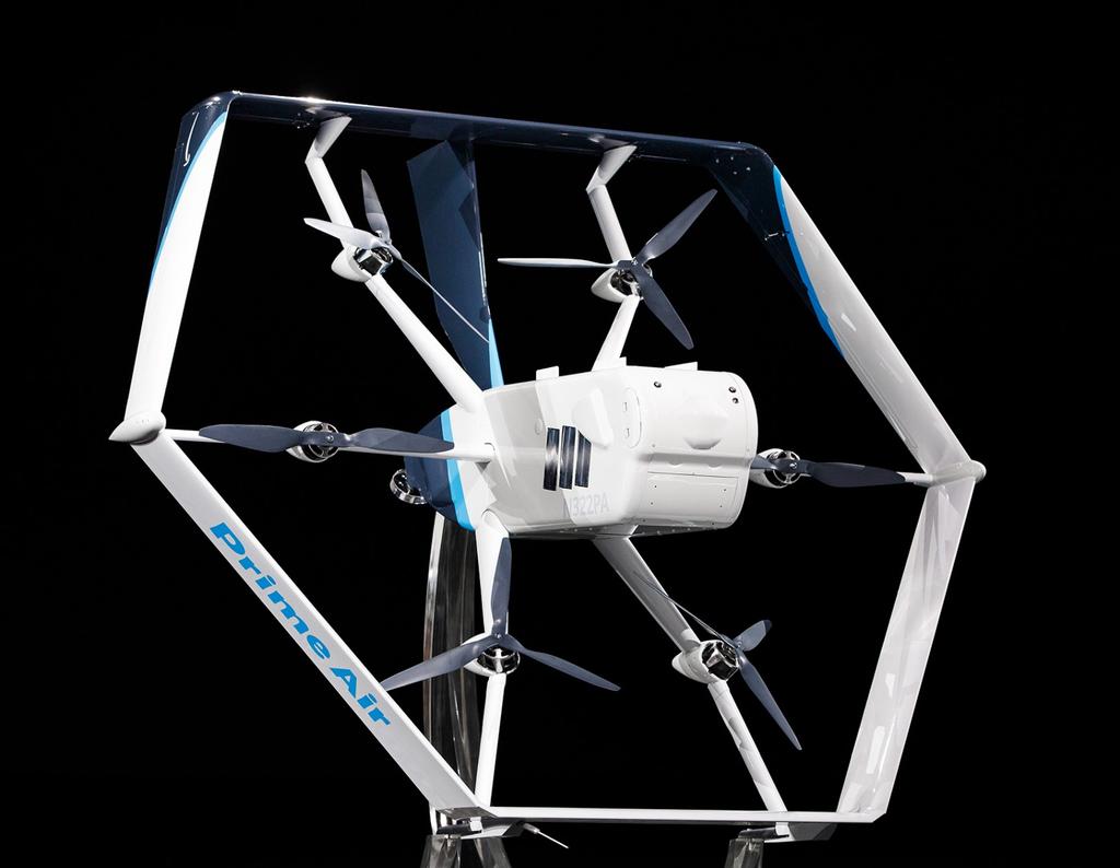 Diseño del dron de reparto de Aamazon