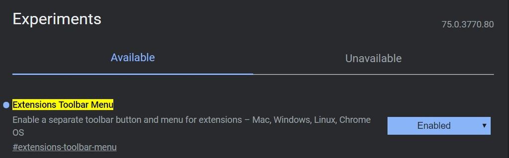 Activar barra extensiones en Chrome