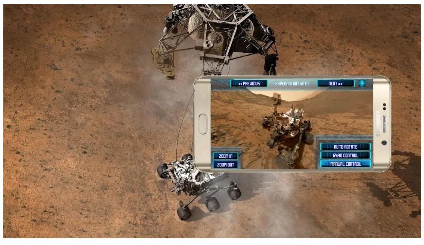 Aplicación Visita Marte en 360