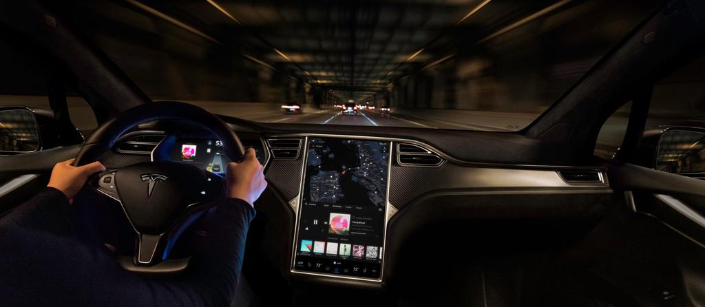 Uso de los mapas en coche Tesla