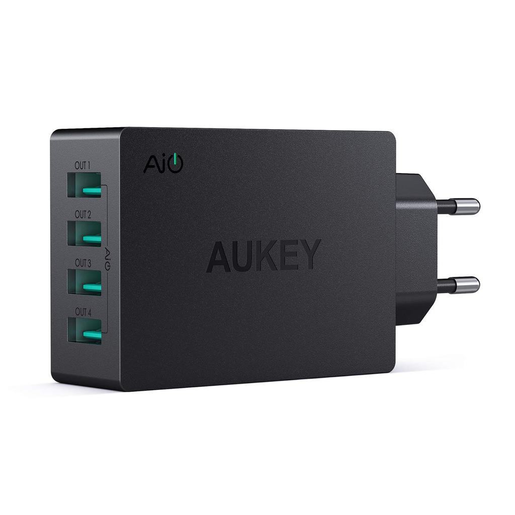 AUKEY Cargador USB con Tecnología AiPower 40W