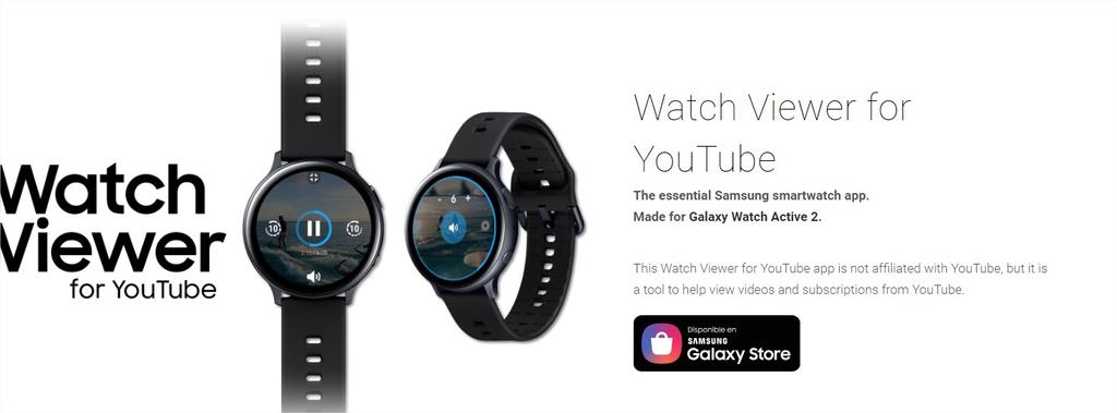 Ver YouTube en el Samsung Galaxy Watch Active 2